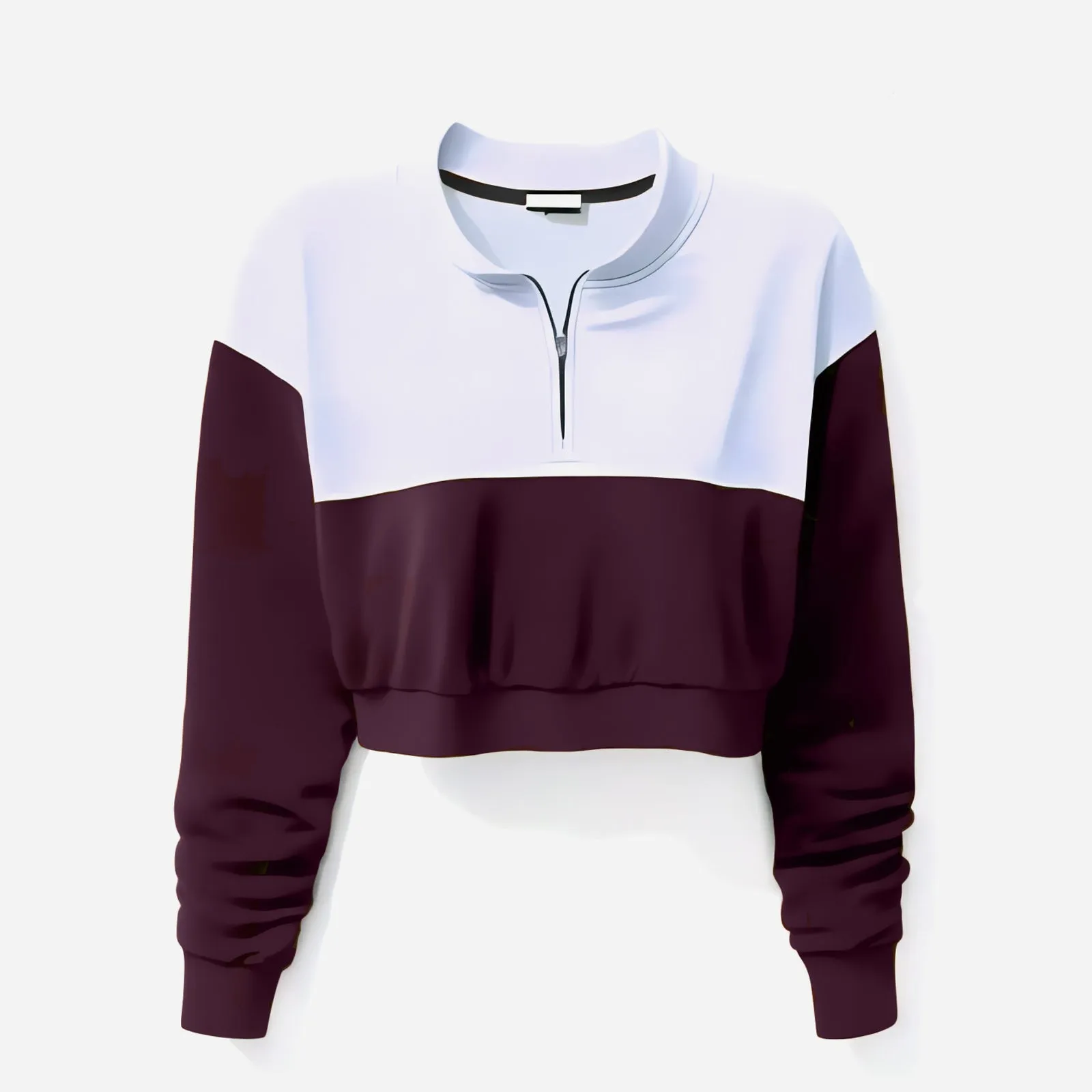 Half Zip, Red, imaginea 5 din 5