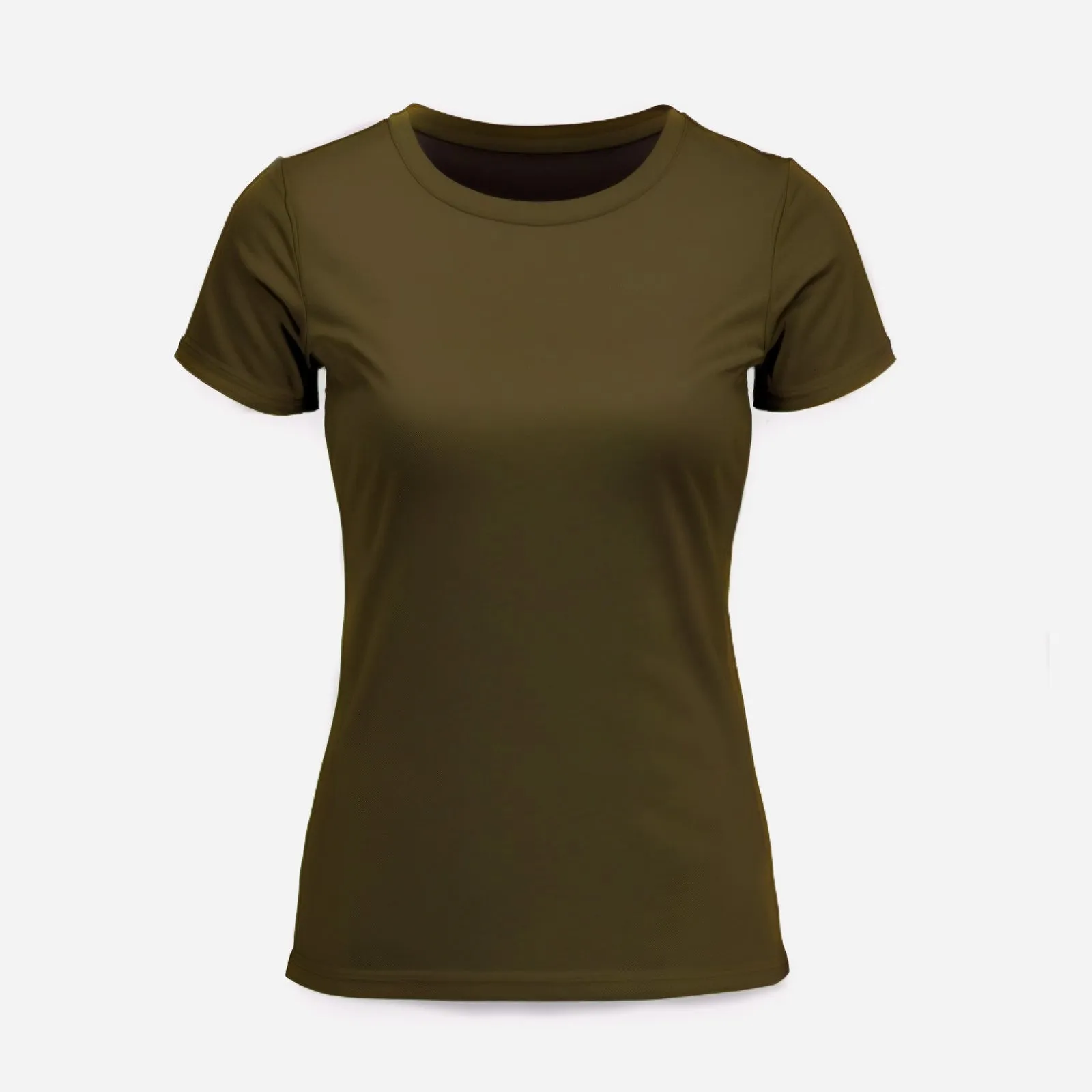 Women's T-shirt, Olive, imaginea 2 din 5